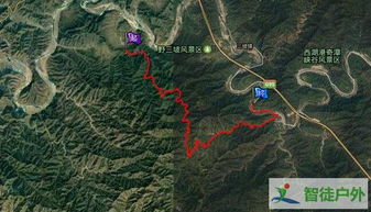 河北省保定市野三坡周圍徒步登山路線及軌跡圖總結